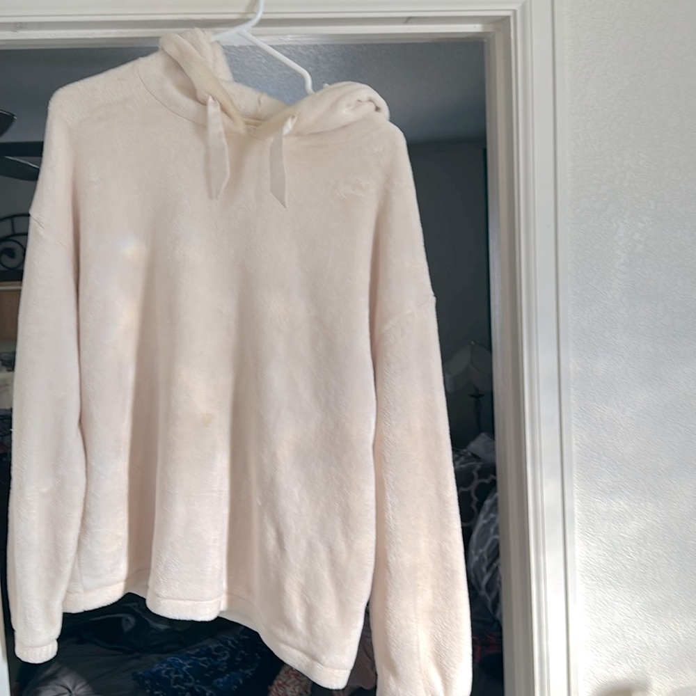 LG super soft light pink hoodie.